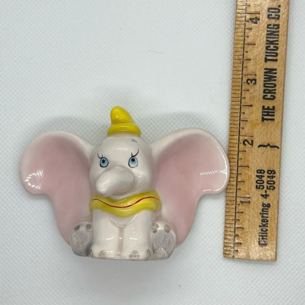 Vintage Disney Ceramic Dumbo the Elephant Collectible Figure approx. 2.5” tall
